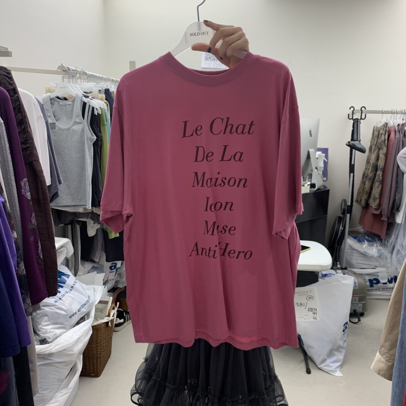 SOLD OUT韓國代購女士新品時尚26春夏人氣休閑職業T恤棉質SOLD OUTT恤圖色5