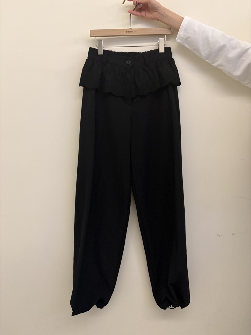 BALANCE韓國東大門直郵女裝新品職業休閑時尚人氣休閑褲蕾絲BALANCE休閑褲圖色2