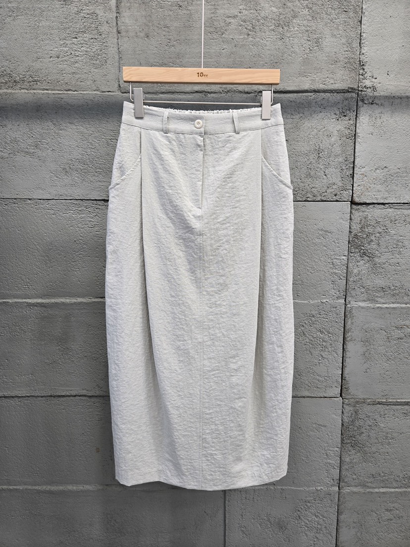 10CC韓國代購女裝新款26春夏推薦人氣時尚職業熱賣休閑長裙10CC長裙圖色2灰色