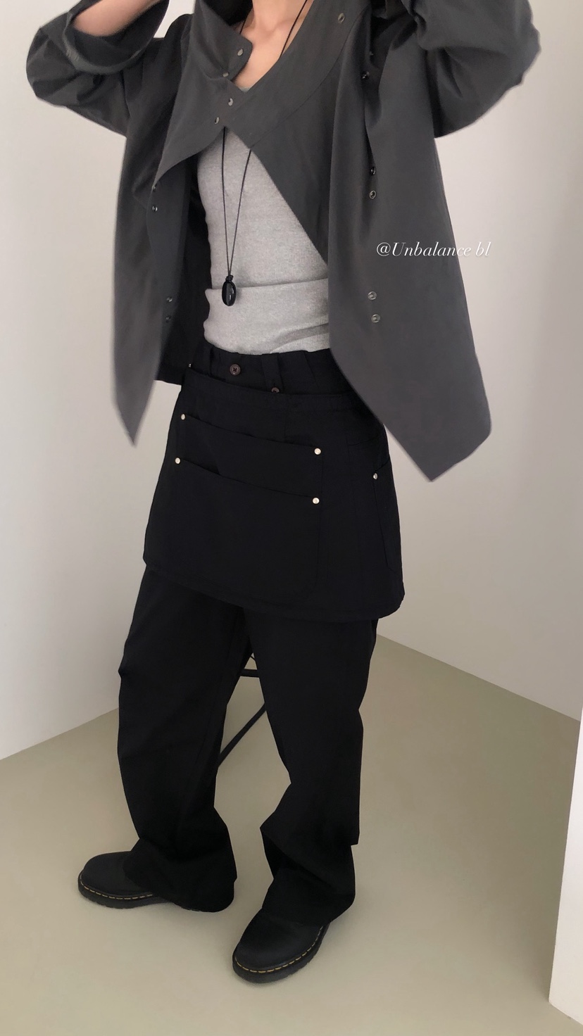 OVER RICH韓國東大門直郵女士新品人氣時尚休閑休閑褲口袋OVER RICH休閑褲