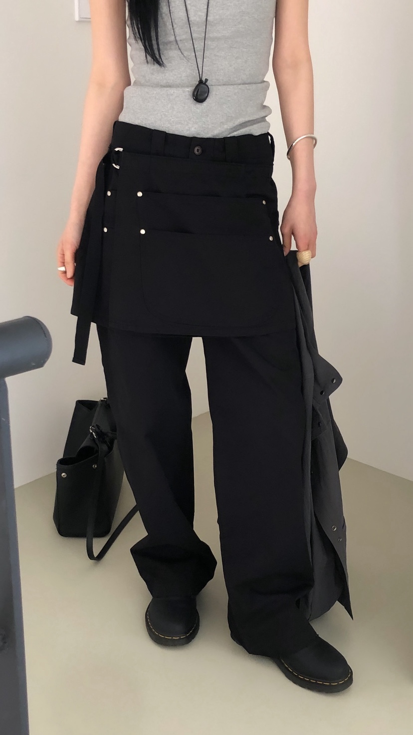 OVER RICH韓國東大門直郵女士新品人氣時尚休閑休閑褲口袋OVER RICH休閑褲