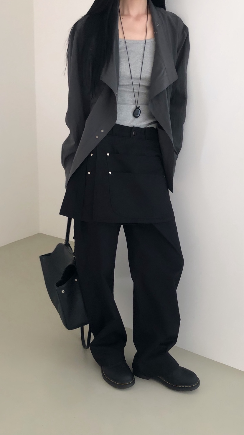 OVER RICH韓國東大門直郵女士新品人氣時尚休閑休閑褲口袋OVER RICH休閑褲