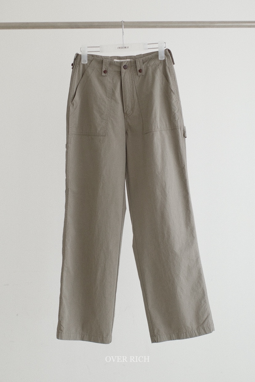 OVER RICH韓國東大門直郵女士新品人氣時尚休閑休閑褲口袋OVER RICH休閑褲圖色2