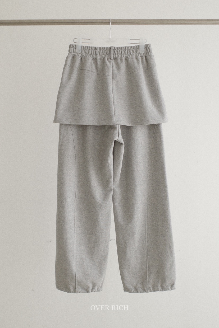 OVER RICH韓國代購女士新款推薦時尚職業人氣裙褲不含腰帶OVER RICH裙褲