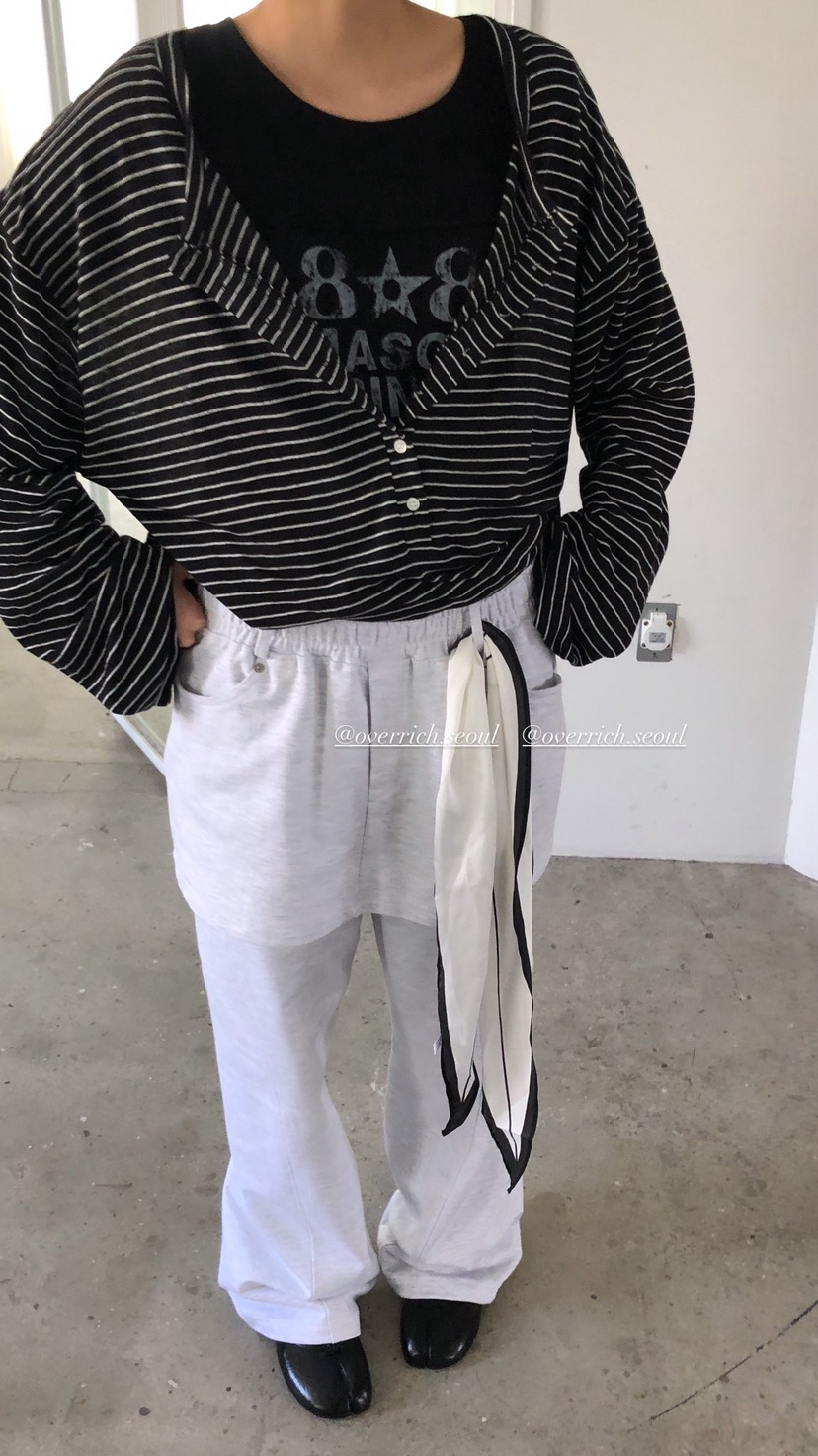 OVER RICH韓國代購女士新款推薦時尚職業人氣裙褲不含腰帶OVER RICH裙褲