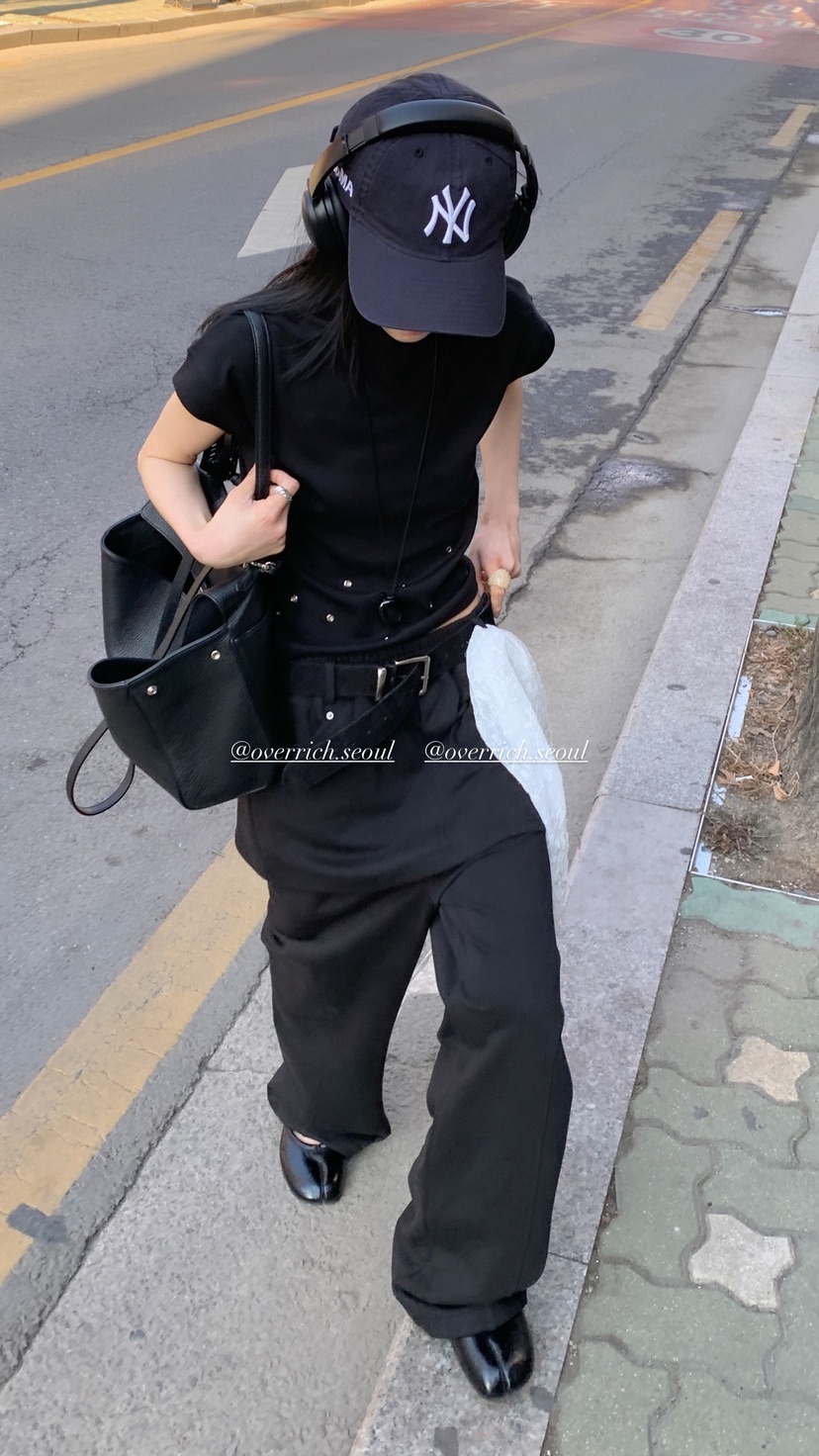 OVER RICH韓國代購女士新款推薦時尚職業人氣裙褲不含腰帶OVER RICH裙褲