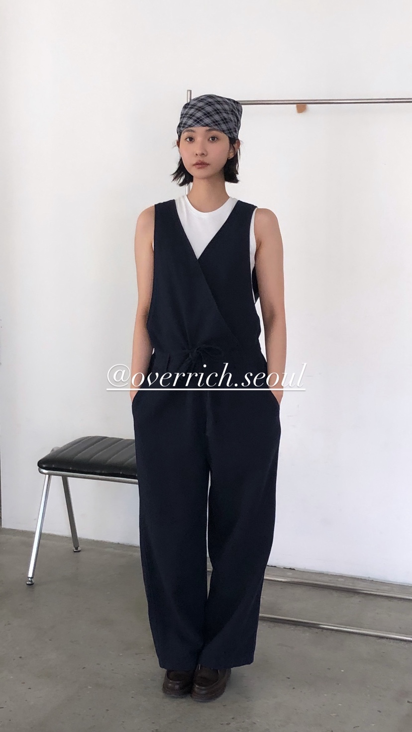 OVER RICH韓國東大門代購女裝新品休閑熱賣背帶褲含腰帶OVER RICH背帶褲