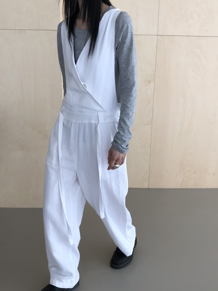 OVER RICH韓國東大門代購女裝新品休閑熱賣背帶褲含腰帶OVER RICH背帶褲