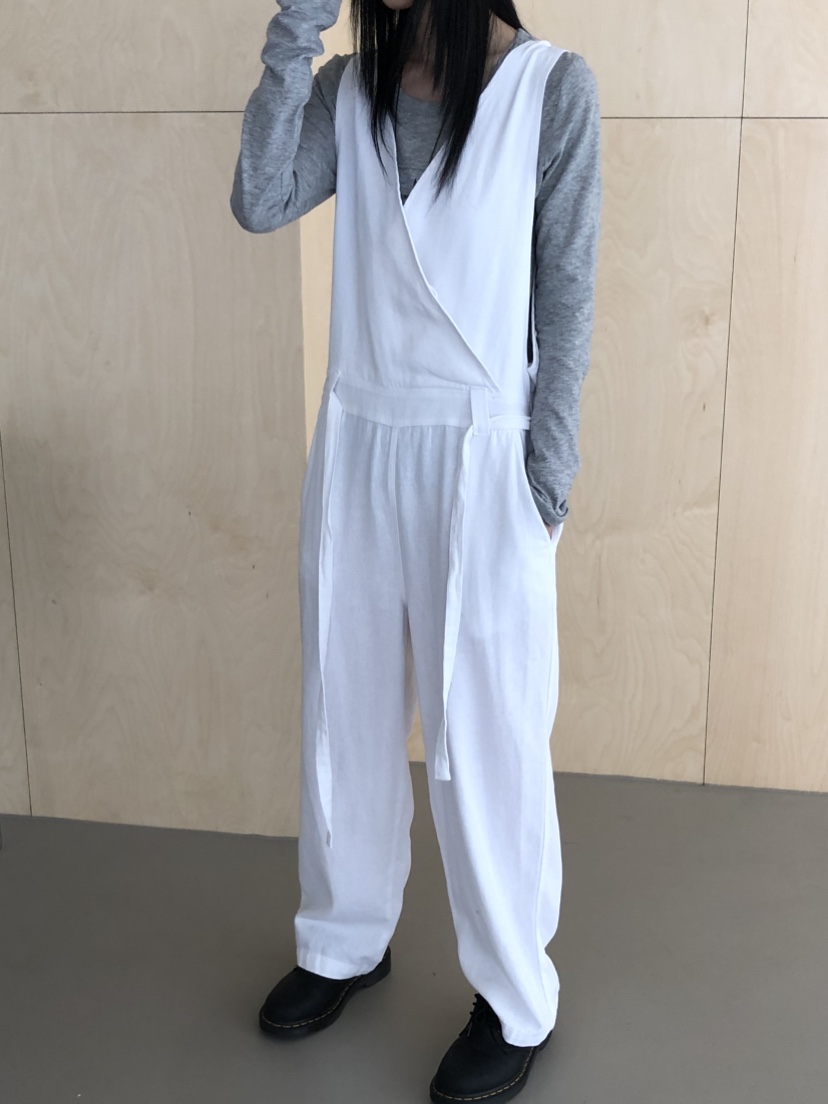 OVER RICH韓國東大門代購女裝新品休閑熱賣背帶褲含腰帶OVER RICH背帶褲