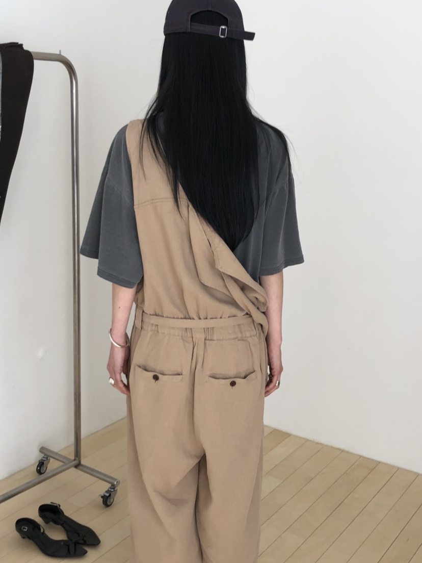 OVER RICH韓國東大門代購女裝新品休閑熱賣背帶褲含腰帶OVER RICH背帶褲