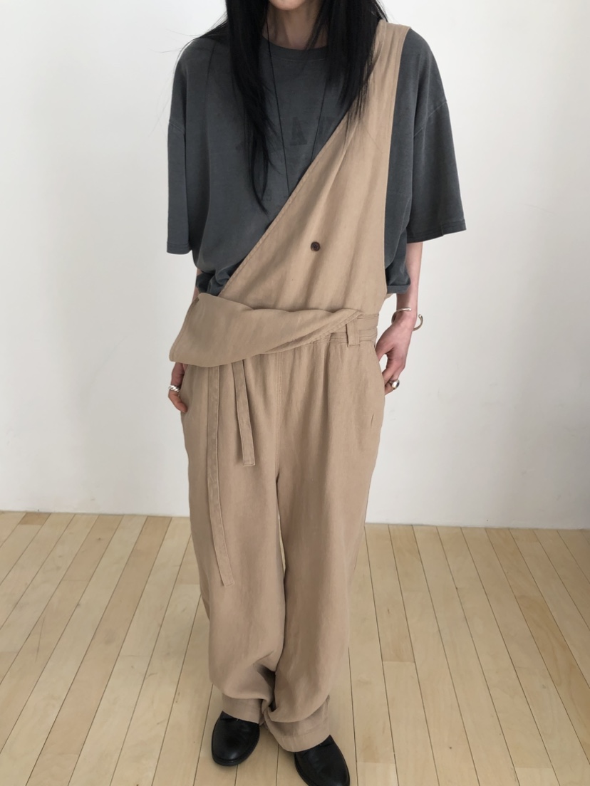 OVER RICH韓國東大門代購女裝新品休閑熱賣背帶褲含腰帶OVER RICH背帶褲