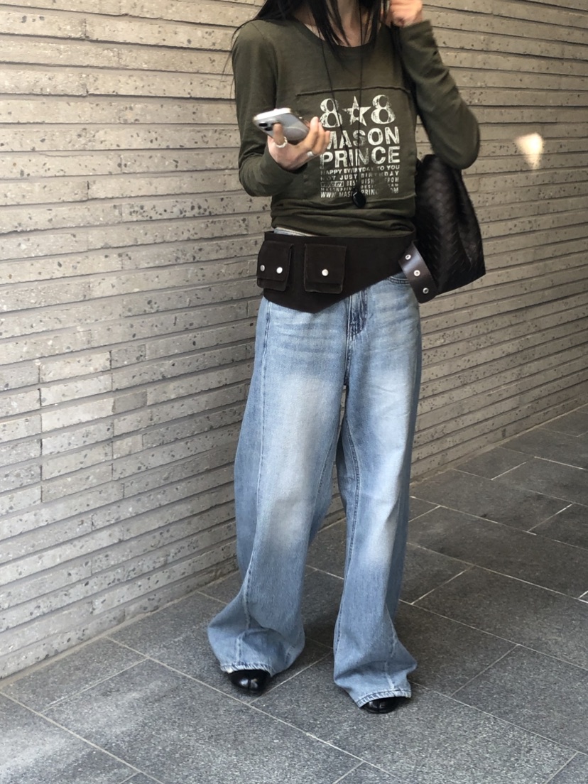 OVER RICH韓國直郵實拍女裝新品人氣26春夏時尚推薦牛仔褲OVER RICH牛仔褲