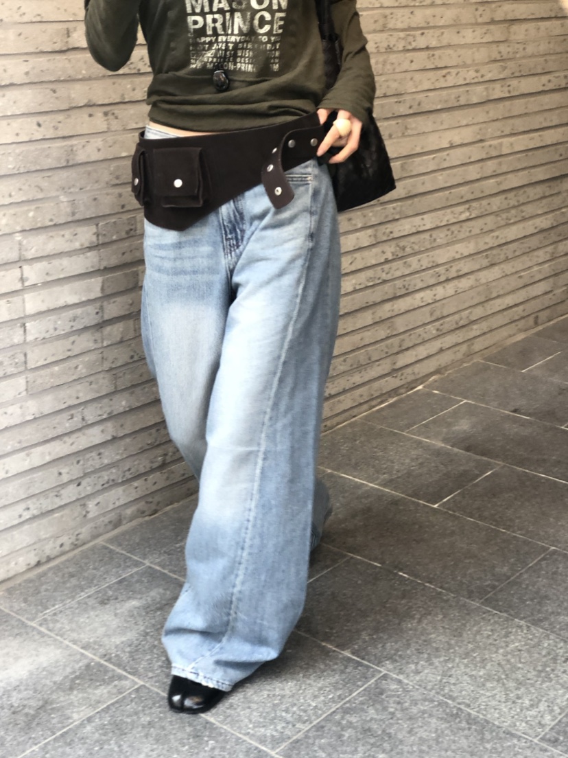 OVER RICH韓國直郵實拍女裝新品人氣26春夏時尚推薦牛仔褲OVER RICH牛仔褲