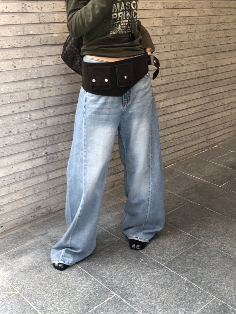 OVER RICH韓國直郵實拍女裝新品人氣26春夏時尚推薦牛仔褲OVER RICH牛仔褲