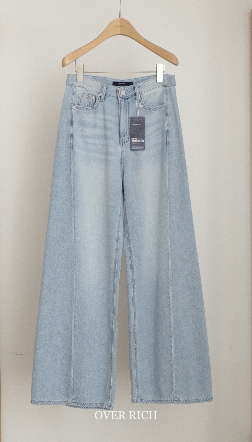 OVER RICH韓國直郵實拍女裝新品人氣26春夏時尚推薦牛仔褲OVER RICH牛仔褲圖色1