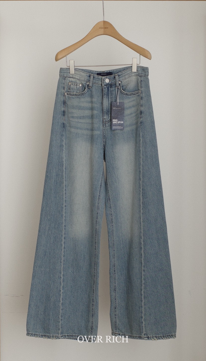 OVER RICH韓國直郵實拍女裝新品人氣26春夏時尚推薦牛仔褲OVER RICH牛仔褲圖色2
