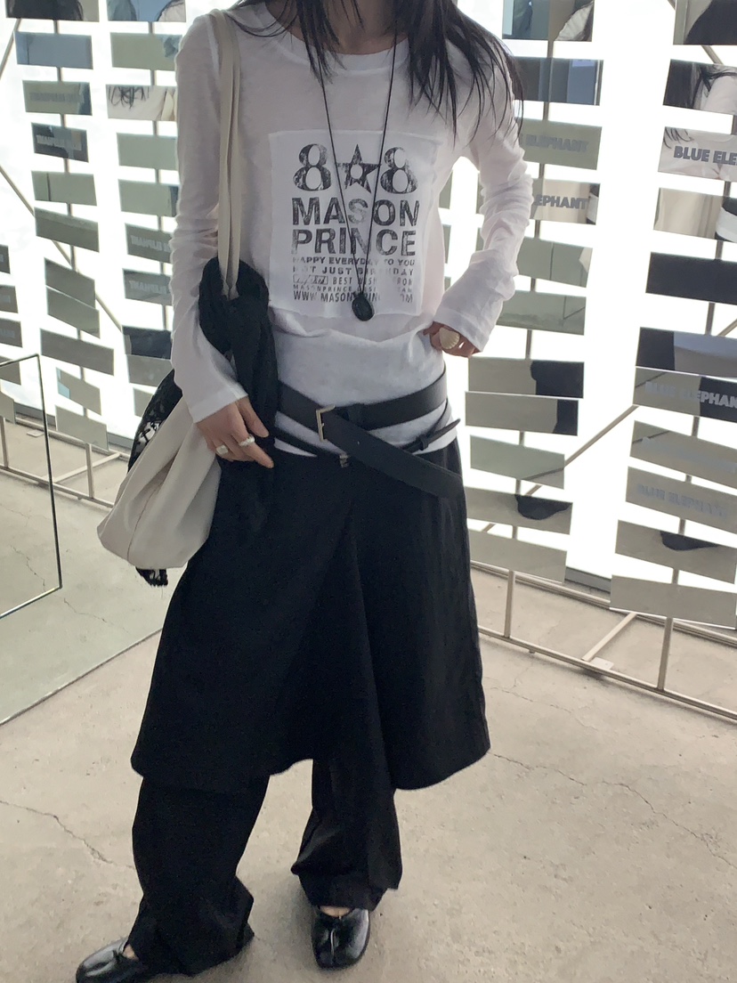 OVER RICH韓國東大門直郵女士新品時尚半身裙中短裙不對稱OVER RICH半身裙/中短裙