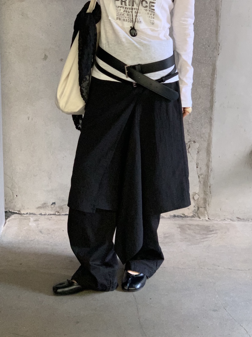 OVER RICH韓國東大門直郵女士新品時尚半身裙中短裙不對稱OVER RICH半身裙/中短裙