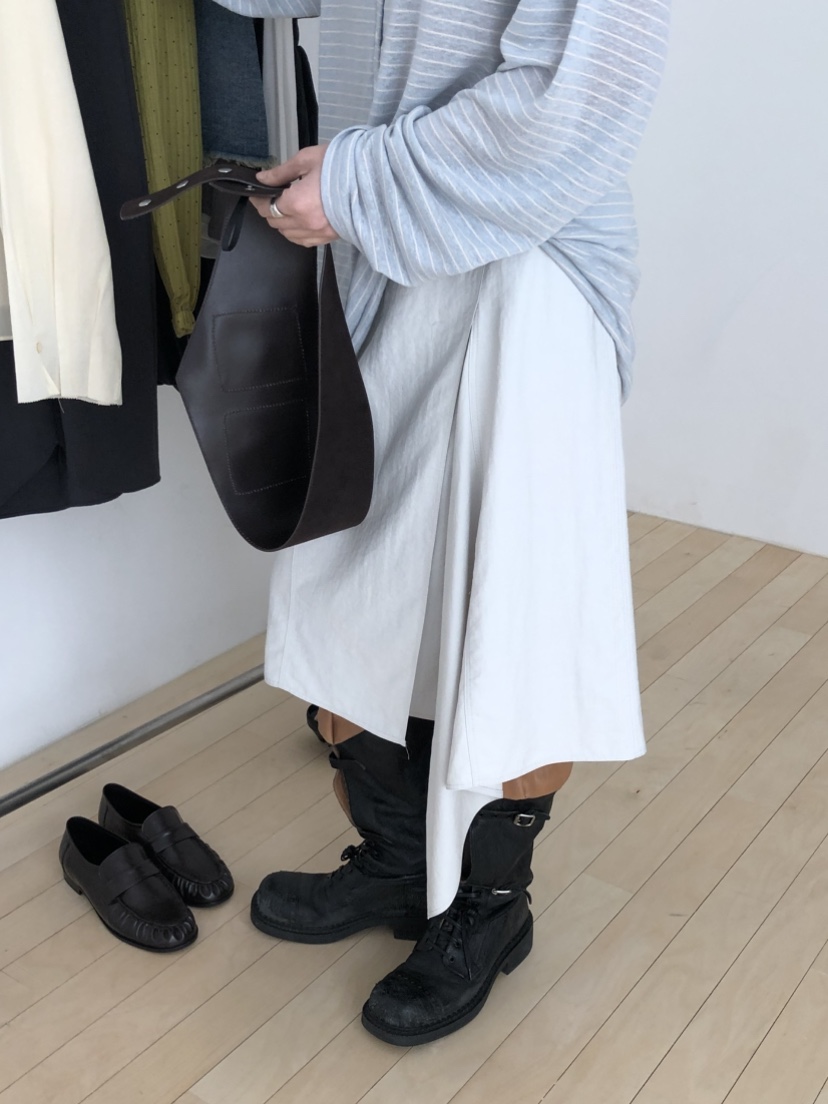 OVER RICH韓國東大門直郵女士新品時尚半身裙中短裙不對稱OVER RICH半身裙/中短裙