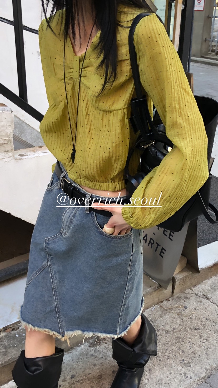 OVER RICH韓國代購女裝新品休閑熱賣人氣推薦襯衫蕾絲衫OVER RICH襯衫/蕾絲衫