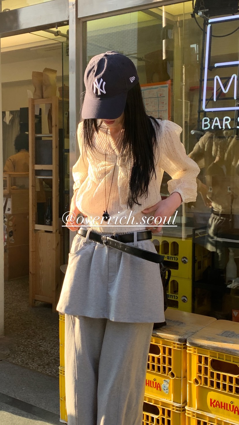 OVER RICH韓國代購女裝新品休閑熱賣人氣推薦襯衫蕾絲衫OVER RICH襯衫/蕾絲衫