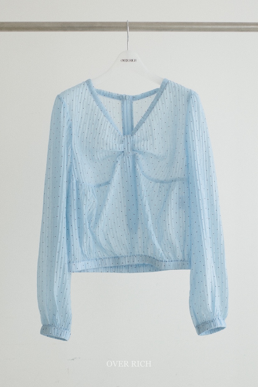 OVER RICH韓國代購女裝新品休閑熱賣人氣推薦襯衫蕾絲衫OVER RICH襯衫/蕾絲衫圖色1