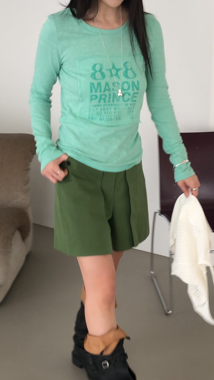 OVER RICH韓國直郵實拍女士新款熱賣職業時尚26春夏短褲OVER RICH短褲