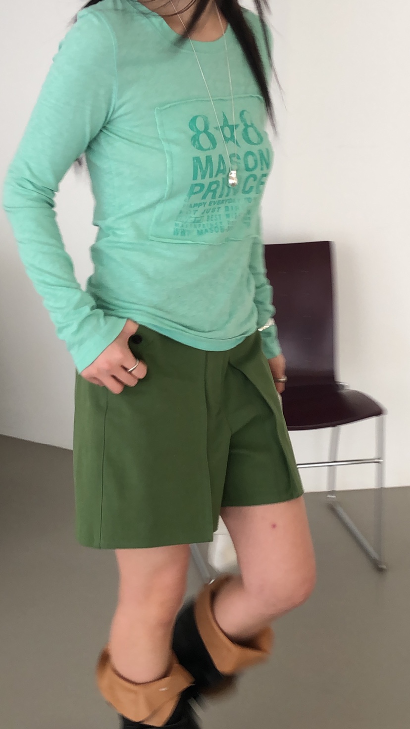 OVER RICH韓國直郵實拍女士新款熱賣職業時尚26春夏短褲OVER RICH短褲