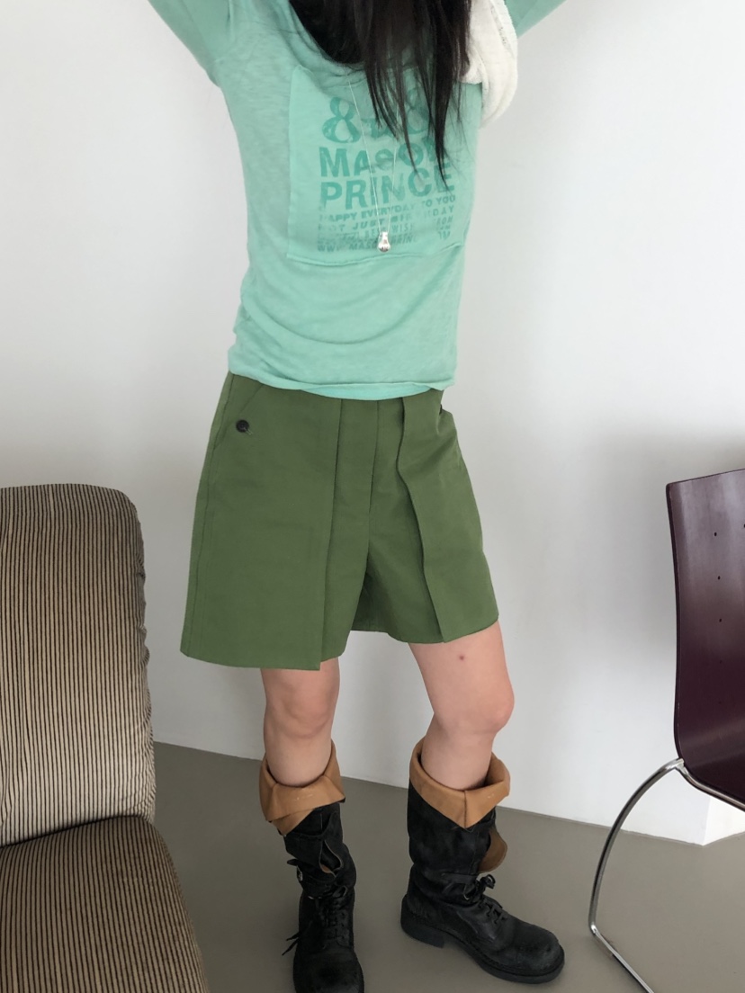 OVER RICH韓國直郵實拍女士新款熱賣職業時尚26春夏短褲OVER RICH短褲