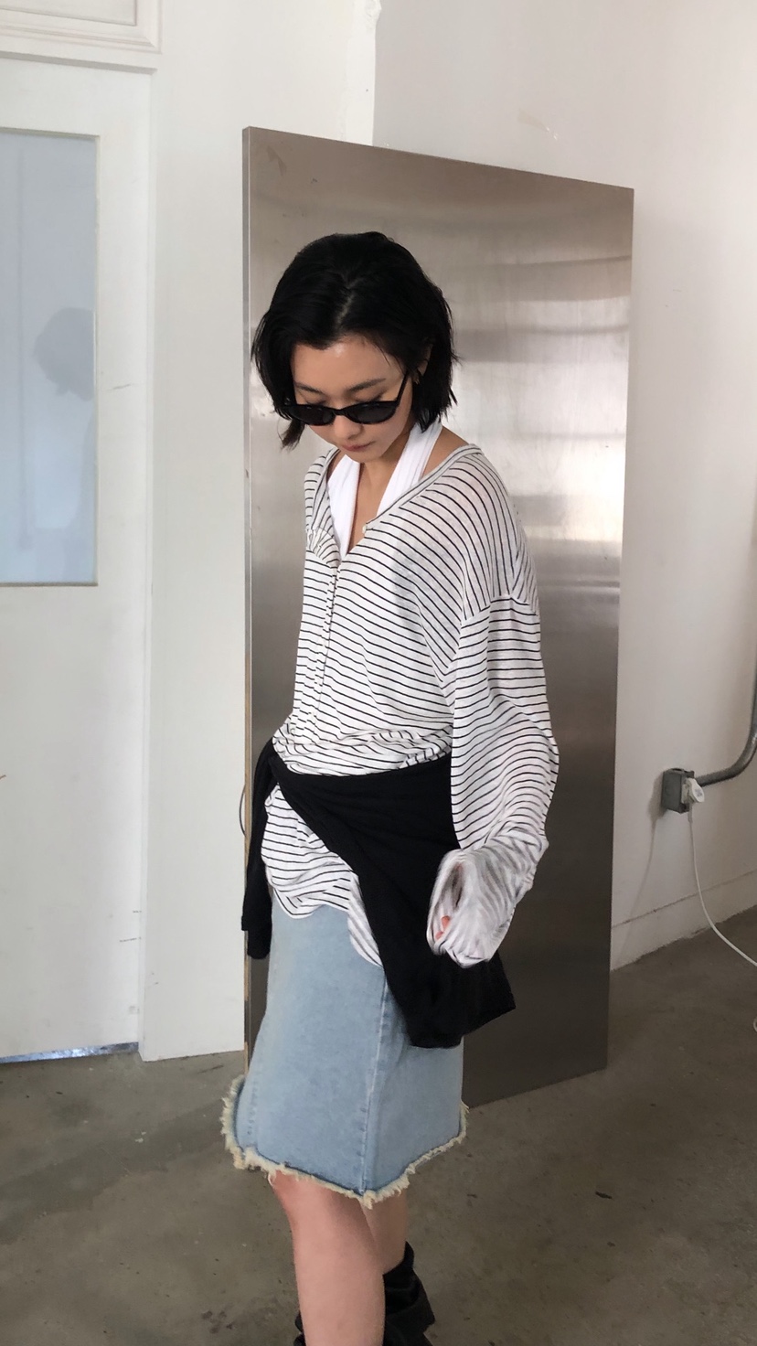 OVER RICH韓國代購女士新款人氣26春夏熱賣時尚推薦長袖T恤OVER RICH長袖T恤