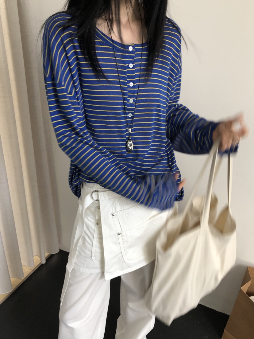 OVER RICH韓國代購女士新款人氣26春夏熱賣時尚推薦長袖T恤OVER RICH長袖T恤