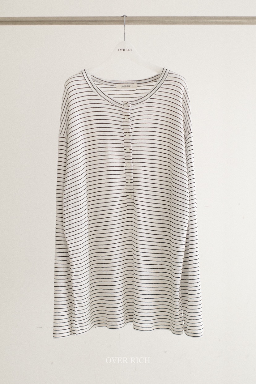 OVER RICH韓國代購女士新款人氣26春夏熱賣時尚推薦長袖T恤OVER RICH長袖T恤圖色2