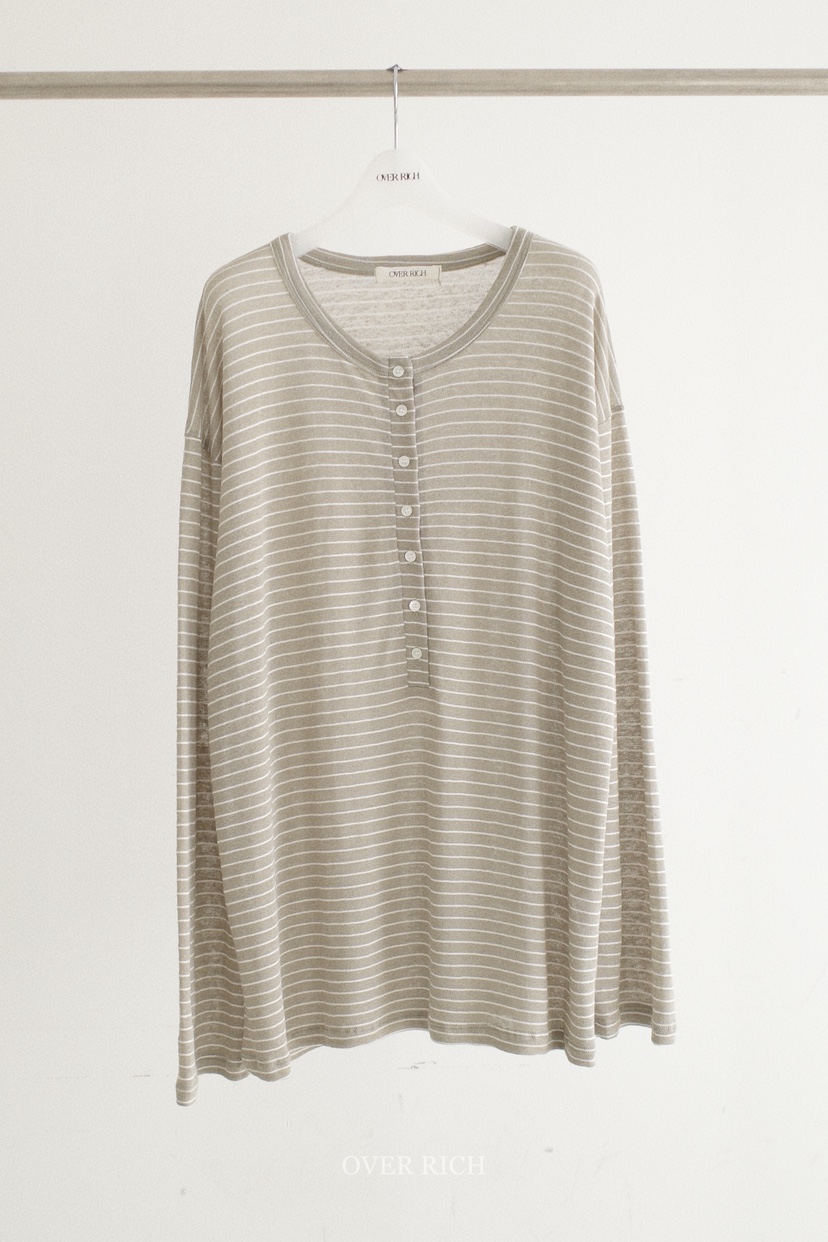 OVER RICH韓國代購女士新款人氣26春夏熱賣時尚推薦長袖T恤OVER RICH長袖T恤圖色3