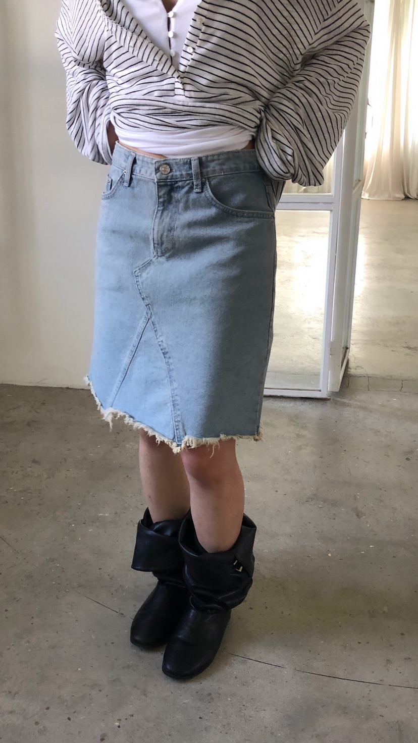 OVER RICH韓國東大門代購女士新款職業26春夏半身裙中短裙OVER RICH半身裙/中短裙