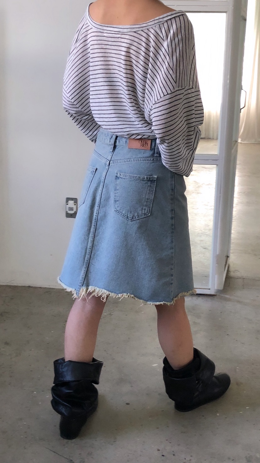 OVER RICH韓國東大門代購女士新款職業26春夏半身裙中短裙OVER RICH半身裙/中短裙