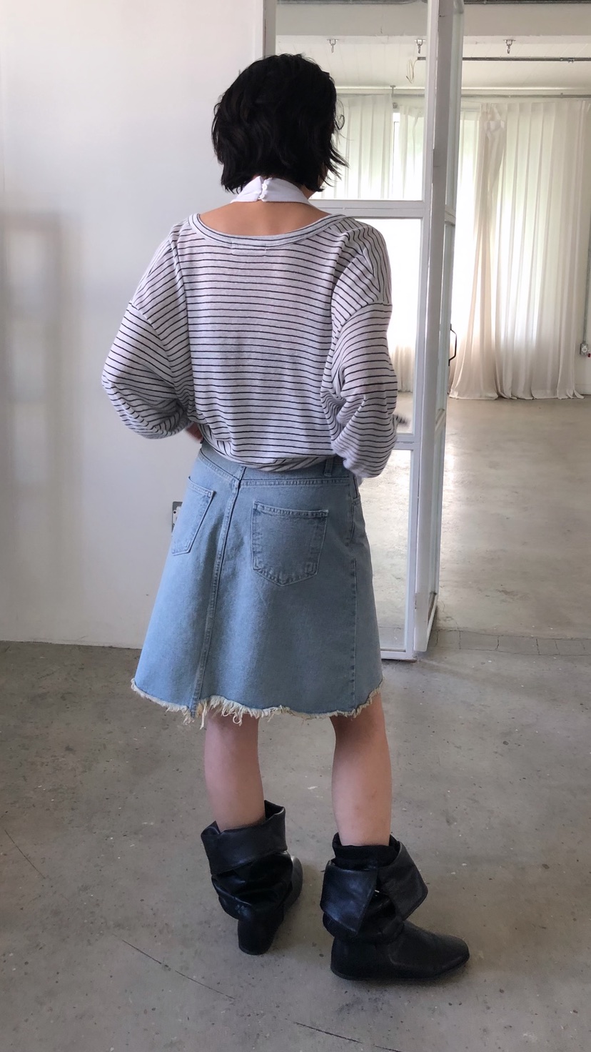 OVER RICH韓國東大門代購女士新款職業26春夏半身裙中短裙OVER RICH半身裙/中短裙