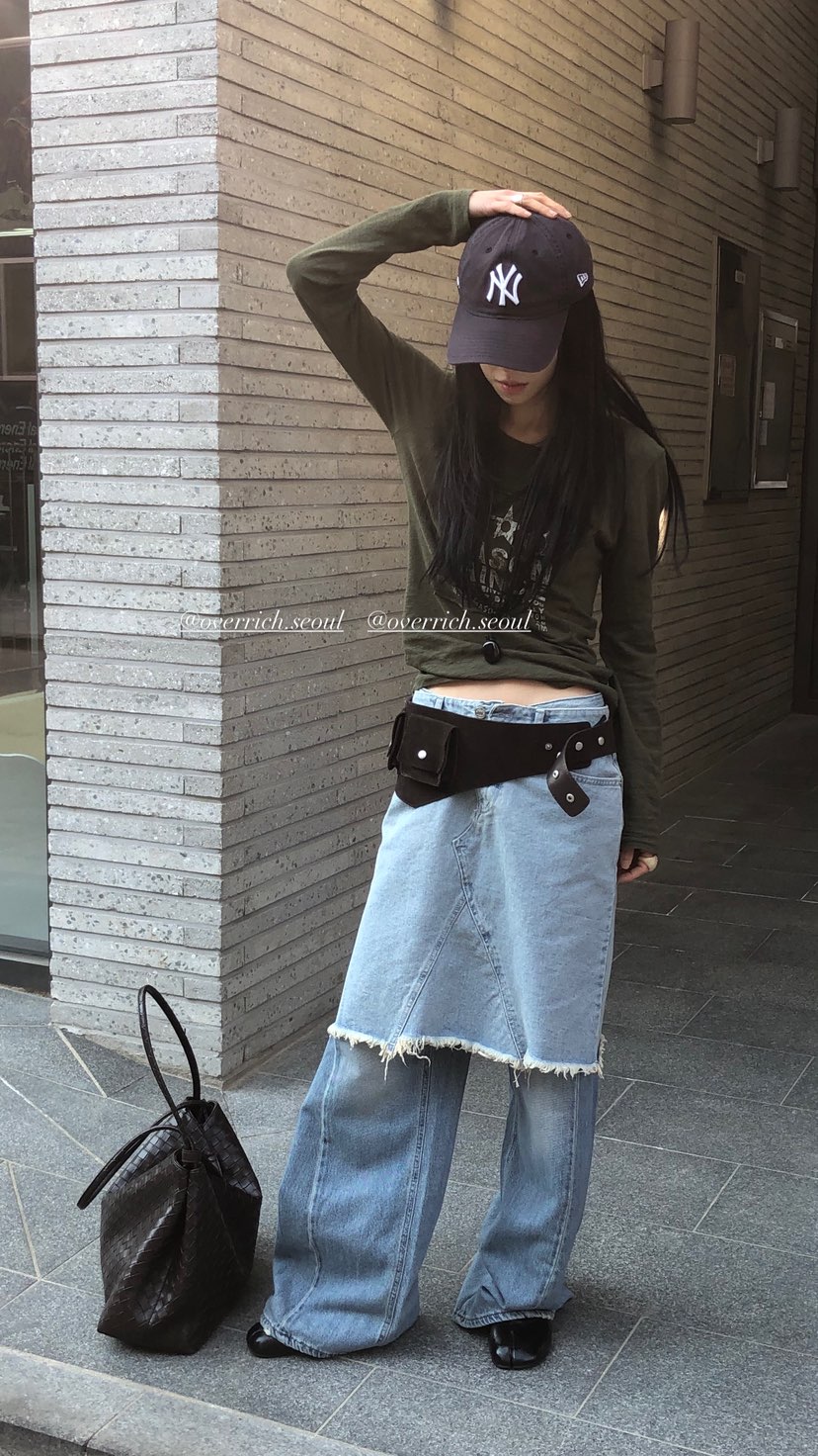 OVER RICH韓國東大門代購女士新款職業26春夏半身裙中短裙OVER RICH半身裙/中短裙