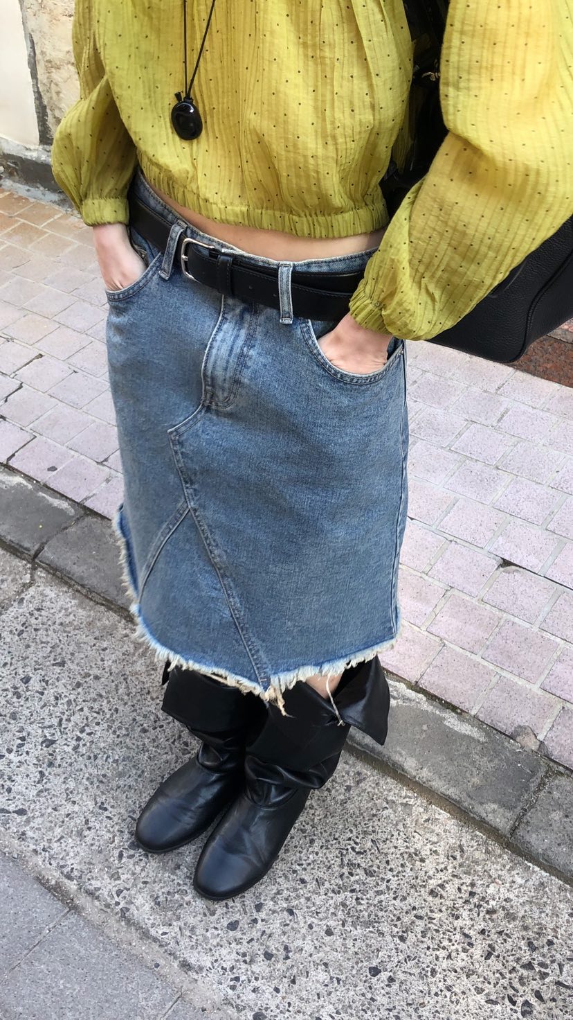 OVER RICH韓國東大門代購女士新款職業26春夏半身裙中短裙OVER RICH半身裙/中短裙