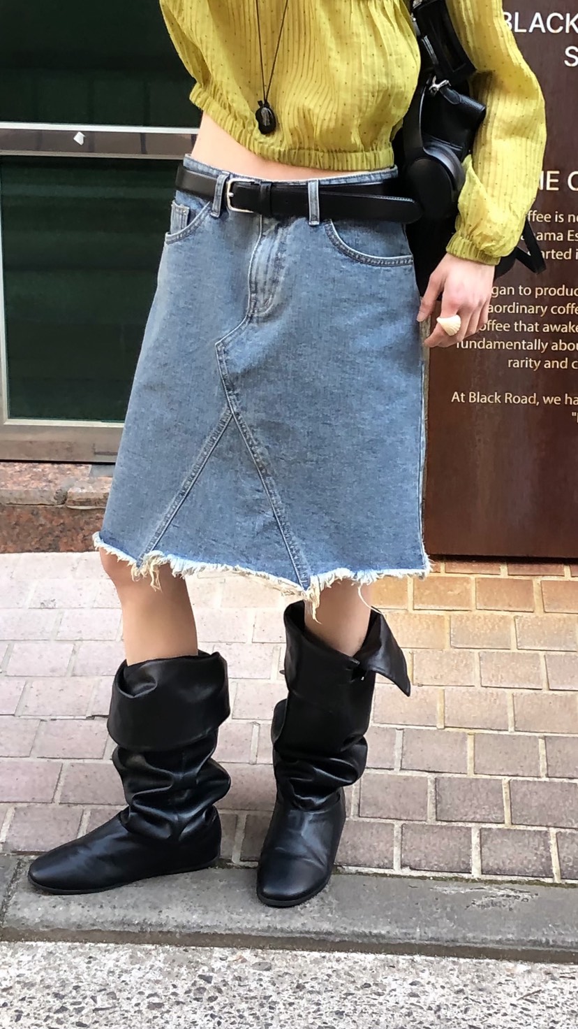 OVER RICH韓國東大門代購女士新款職業26春夏半身裙中短裙OVER RICH半身裙/中短裙