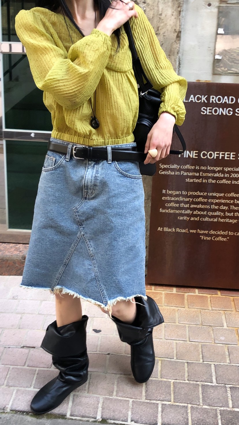 OVER RICH韓國東大門代購女士新款職業26春夏半身裙中短裙OVER RICH半身裙/中短裙