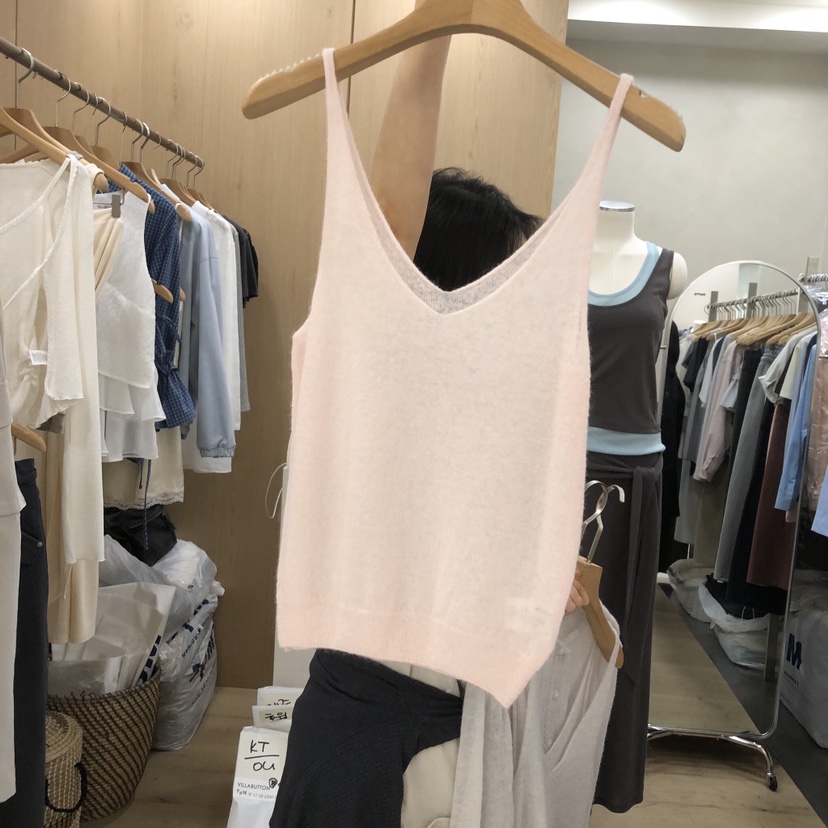 VILLABUTTON韓國代購女裝新款推薦職業26春夏吊帶背心雙層VILLABUTTON吊帶/背心圖色2