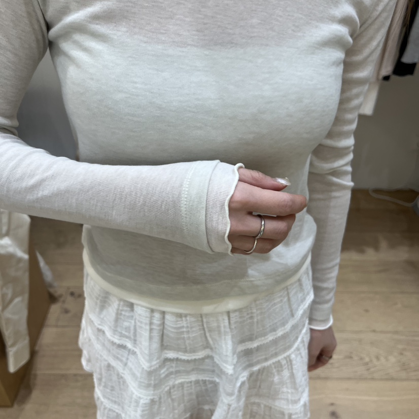 FOREST韓國東大門代購女裝新品推薦26春夏熱賣長袖T恤天絲FOREST長袖T恤