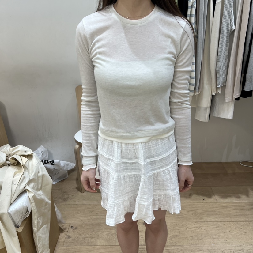 FOREST韓國東大門代購女裝新品推薦26春夏熱賣長袖T恤天絲FOREST長袖T恤圖色1