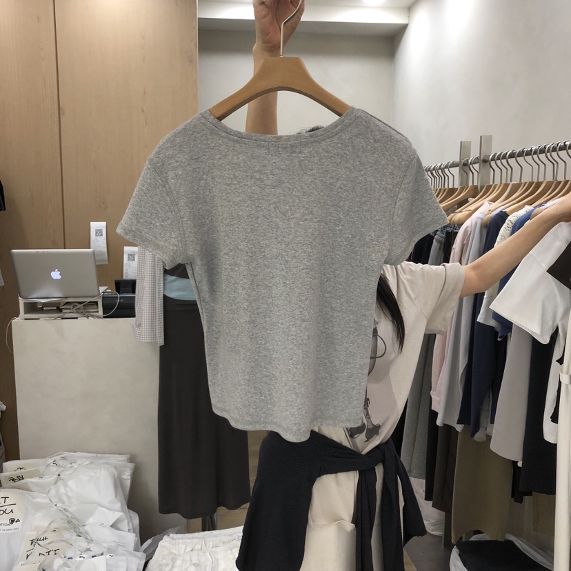 VILLABUTTON韓國代購女裝新品休閑推薦人氣職業時尚熱賣T恤VILLABUTTONT恤