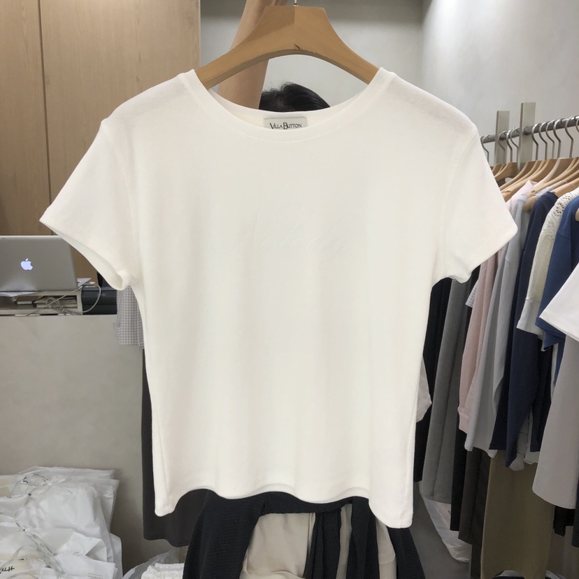 VILLABUTTON韓國代購女裝新品休閑推薦人氣職業時尚熱賣T恤VILLABUTTONT恤圖色3