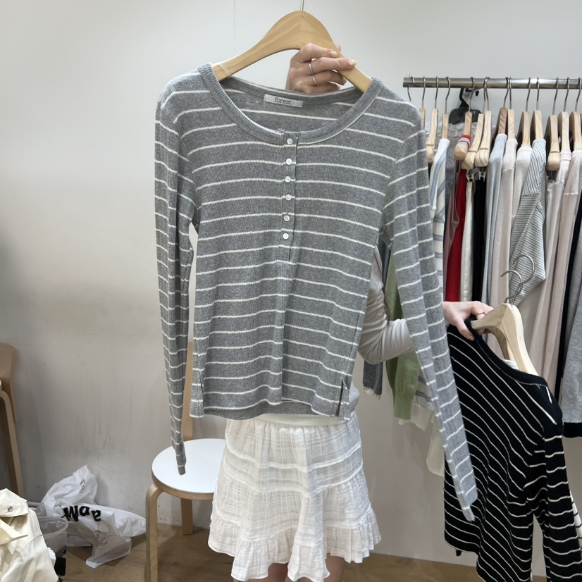 FOREST韓國東大門直郵女裝新款人氣26春夏熱賣推薦長袖T恤FOREST長袖T恤圖色3