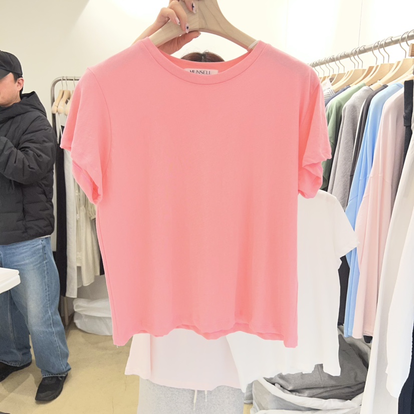 MUNSELL韓國東大門直郵女裝新款26春夏人氣推薦熱賣時尚T恤MUNSELLT恤圖色2
