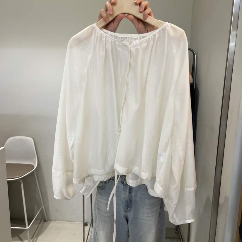 OUTRENE韓國東大門直郵女士新品推薦26春夏時尚襯衫蕾絲衫OUTRENE襯衫/蕾絲衫圖色1