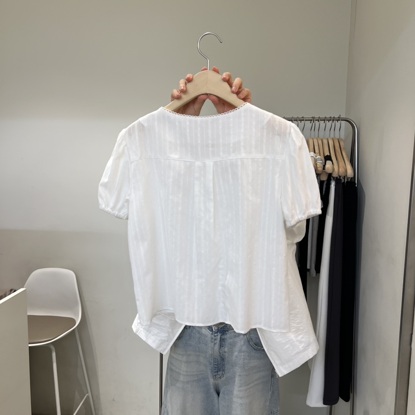 OUTRENE韓國代購女士新品人氣時尚推薦熱賣休閑襯衫蕾絲衫OUTRENE襯衫/蕾絲衫