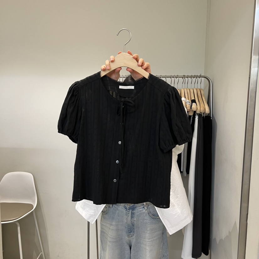 OUTRENE韓國代購女士新品人氣時尚推薦熱賣休閑襯衫蕾絲衫OUTRENE襯衫/蕾絲衫圖色2